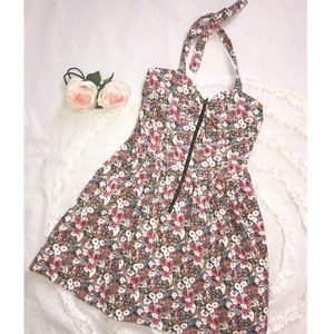 Pink/White Floral Dress